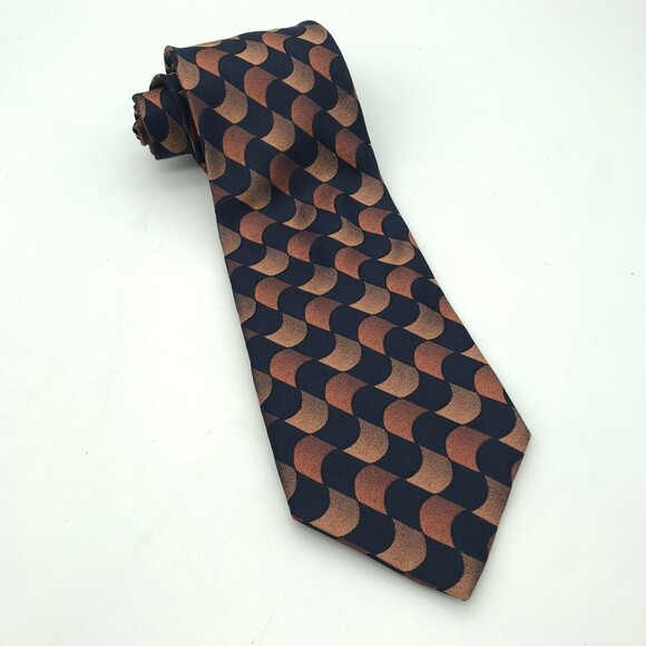 Preswick & Moore Luxury Designer Abstract Long Necktie - 100% Silk Tie 58 inch - Picture 1 of 5